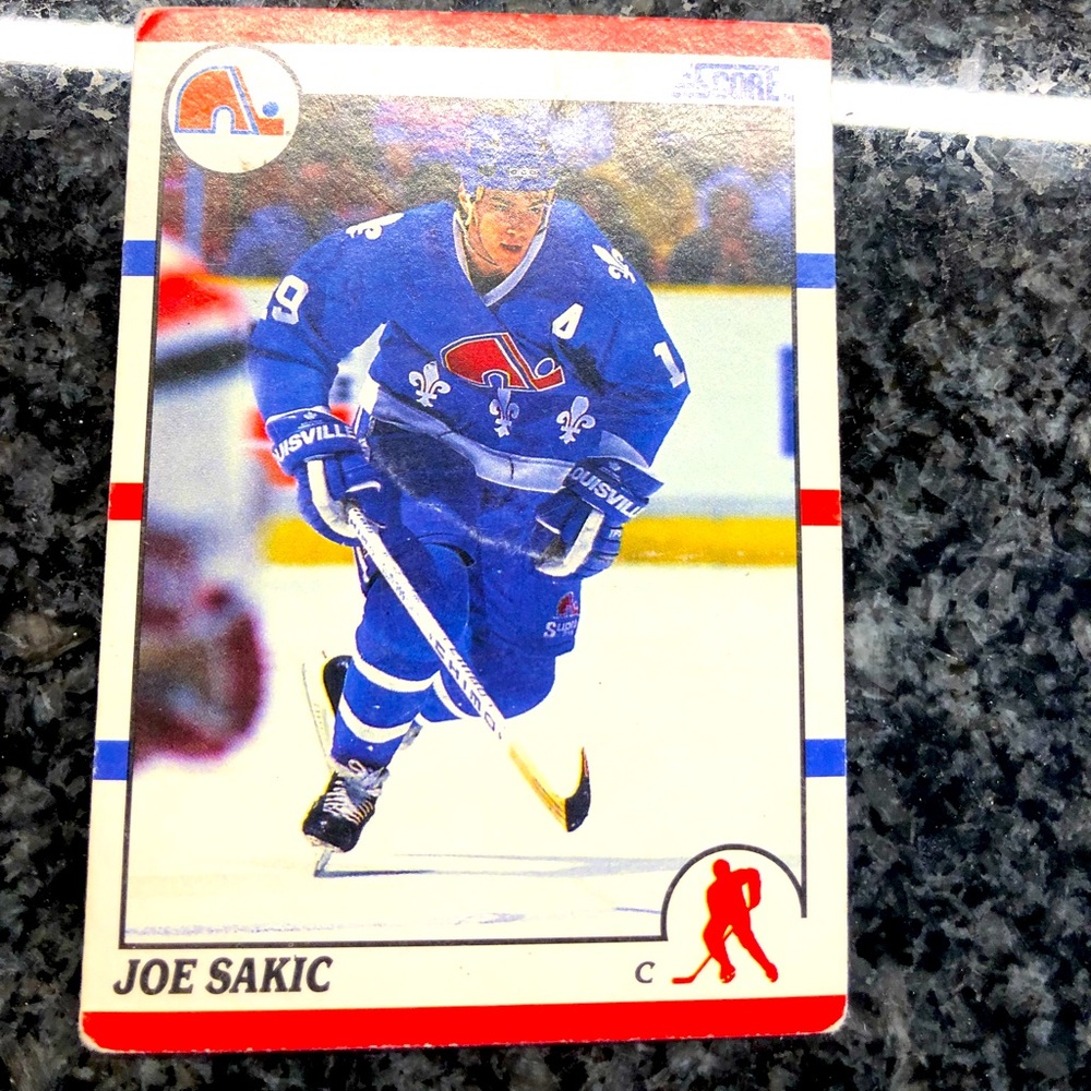 Joe Sakic Score 1990 #7 hockey card!!!